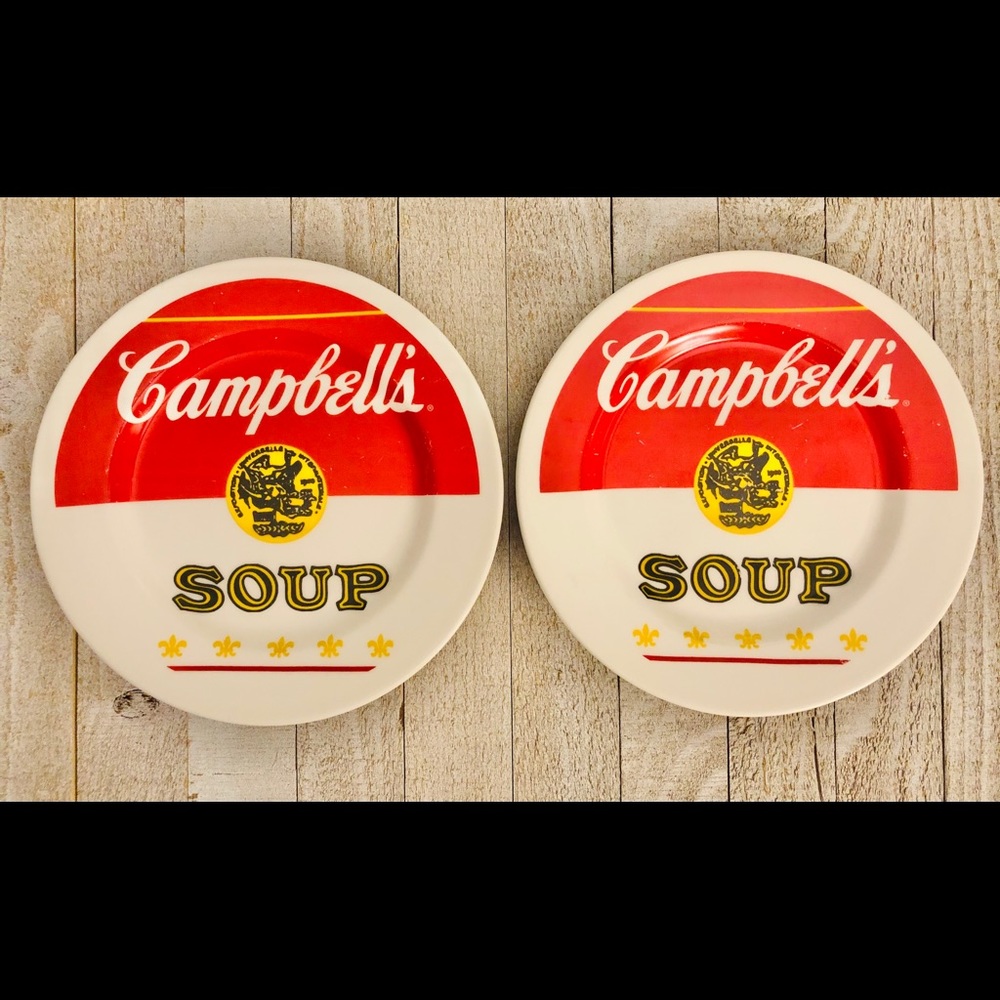 Cambell’s Soup Set Of 2 Plates 2008 Collectible